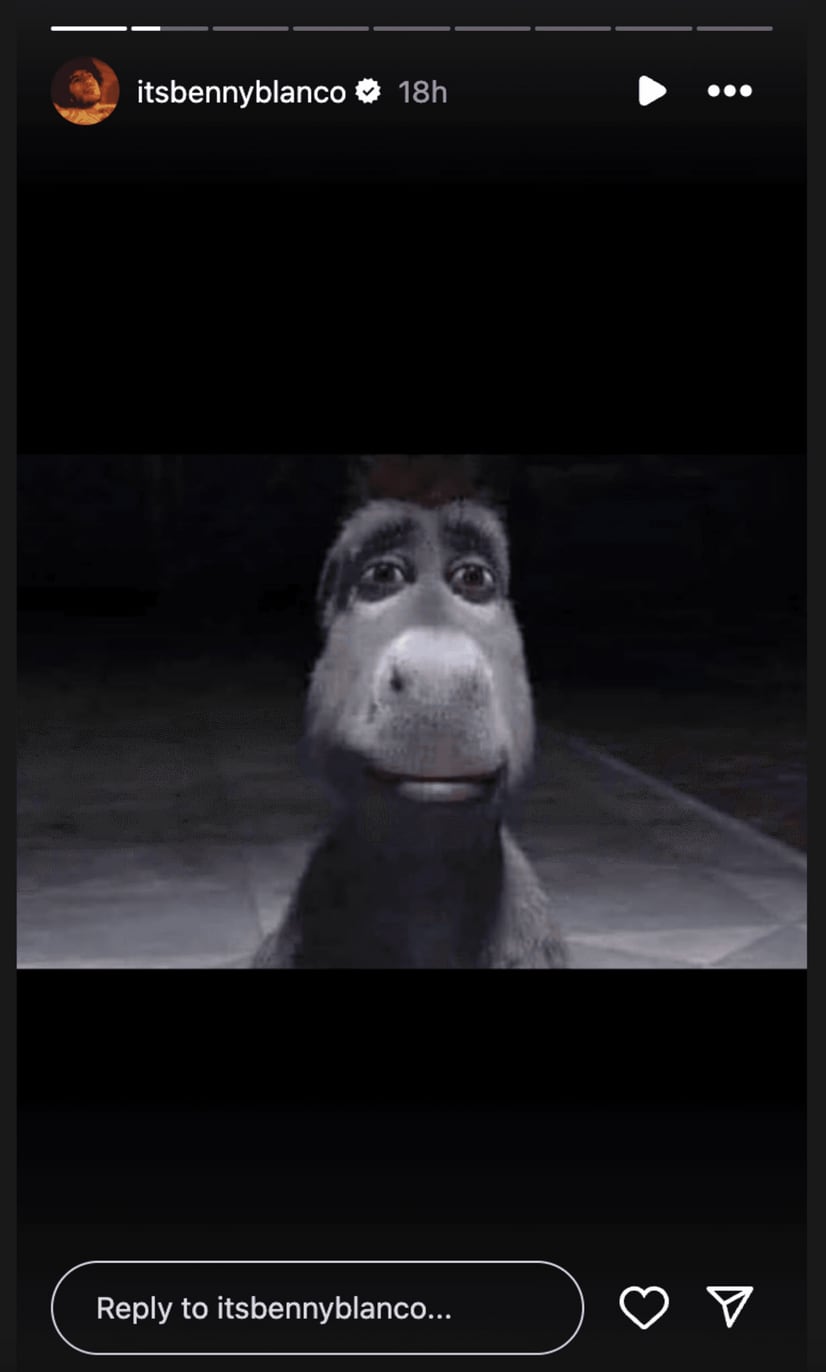 indirecta de Benny Blanco