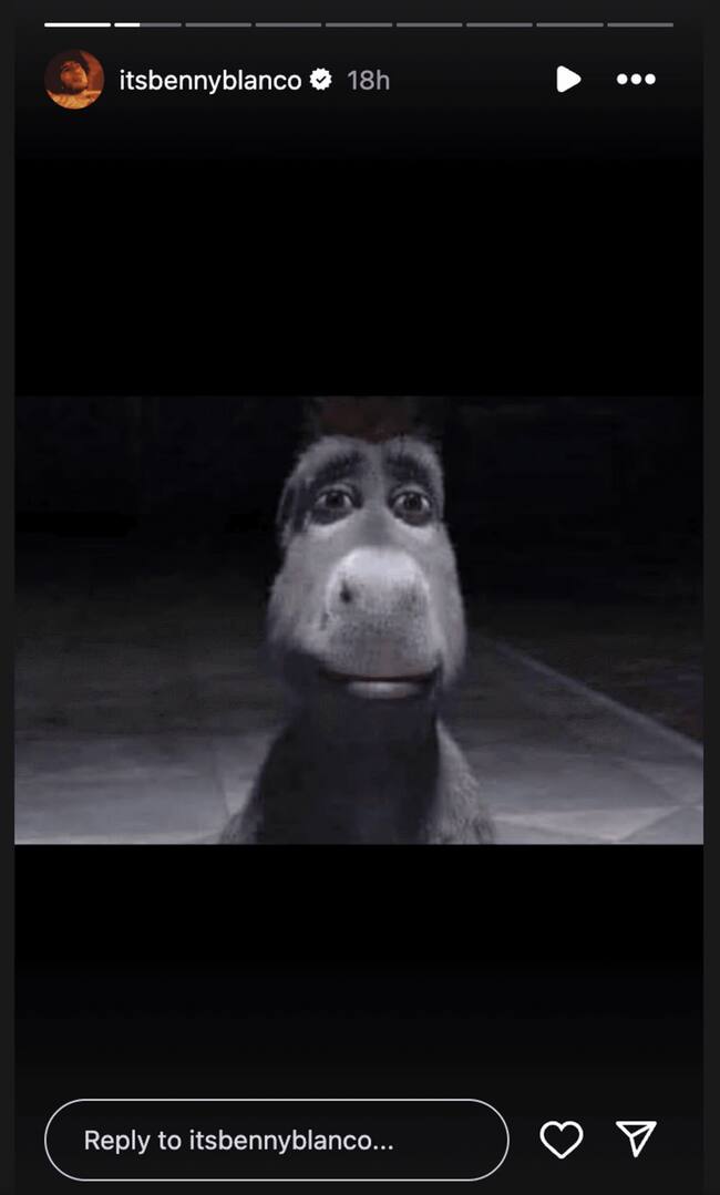 indirecta de Benny Blanco