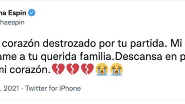 Ana Bertha Espin se despide de Octavio Ocaña