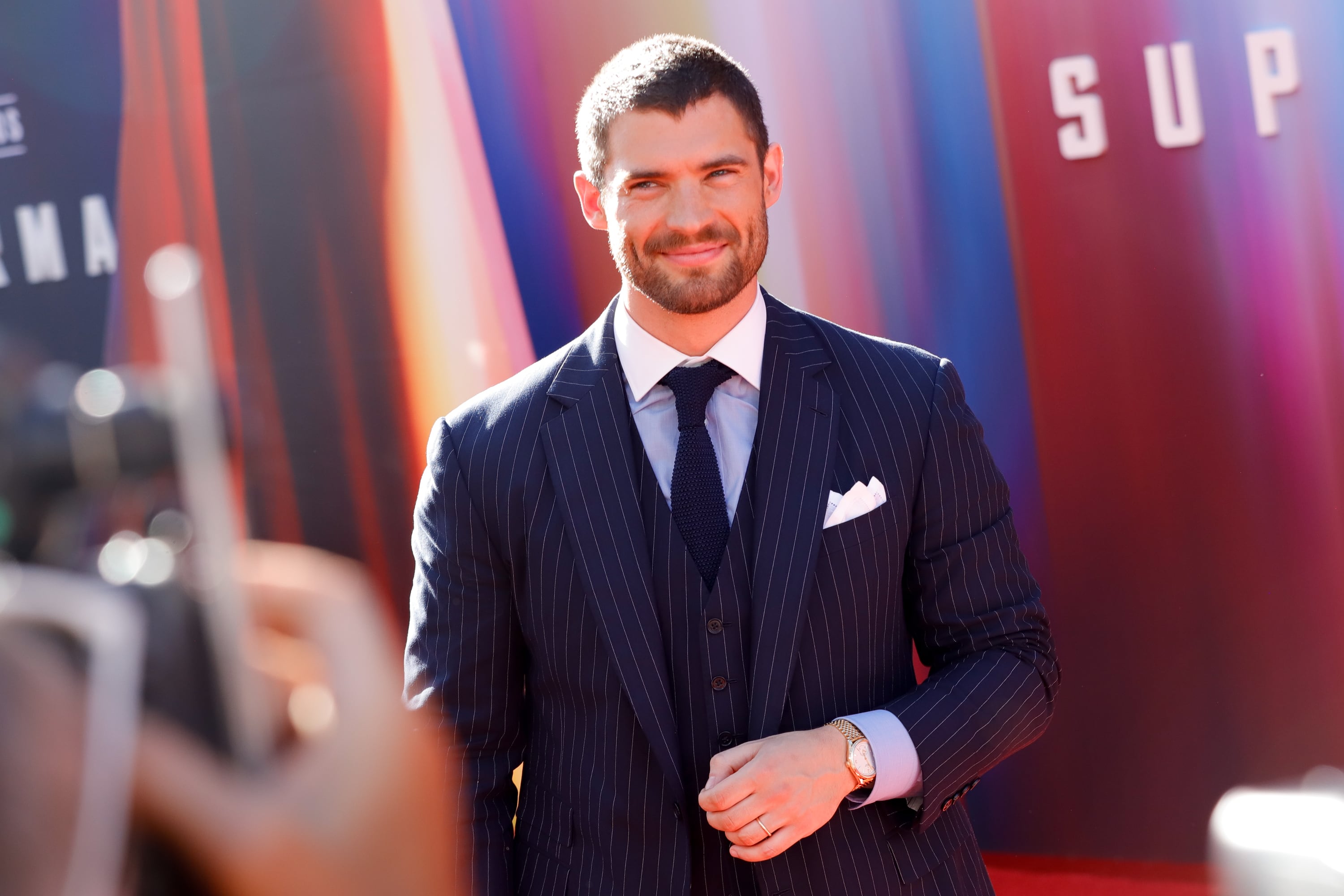 David Corenswet en la premiere de "Superman"