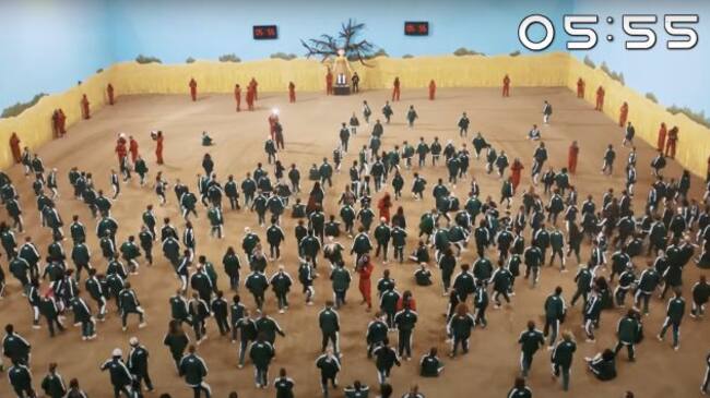 Juego del Calamar, luz roja, luz verde, de Mr. Beast