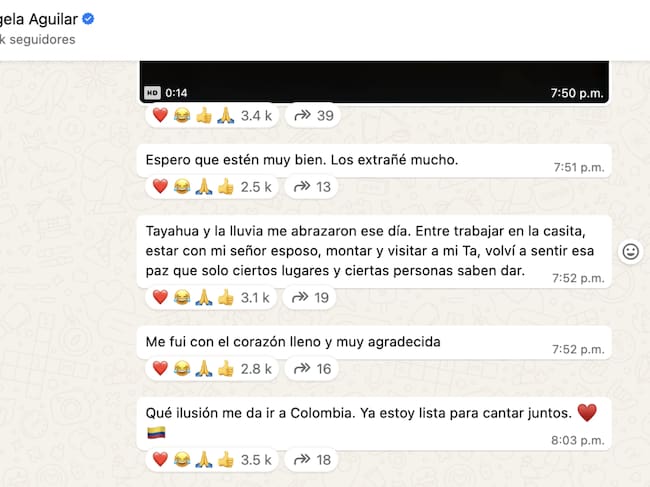 Ángela Aguilar explica por qué desapareció un tiempo de sus redes sociales