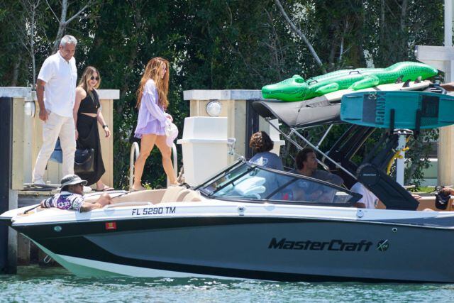 Shakira y Lewis Hamilton