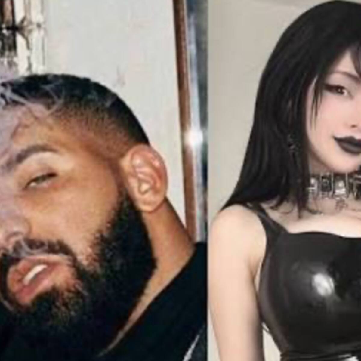 Drake es criticado en redes al ladrar para una chica gótica en pleno directo