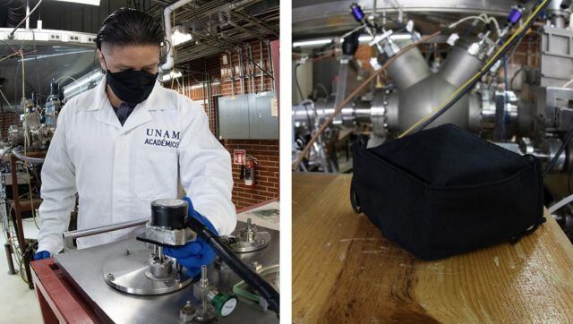 El cubrebocas de la UNAM se llama SakCu y está hecho con nanocapas de plata y cobre que desactivan el ARN del virus