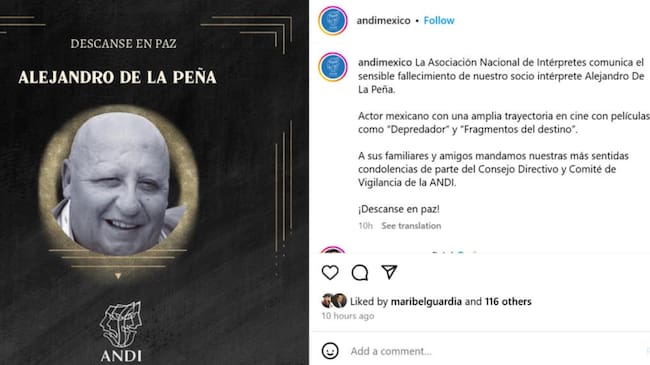 Alejandro de la Peña muerte